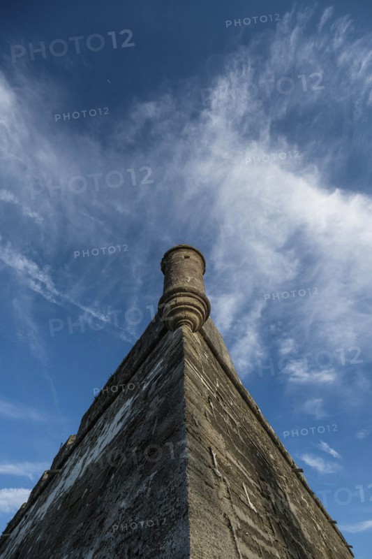 Low angle view of Castillo de San Marcos in St. Augustine