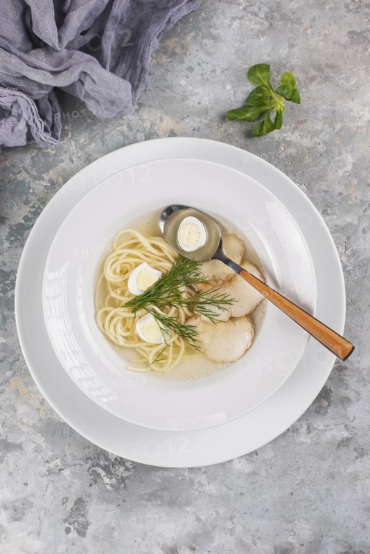 Chicken and noodle soup