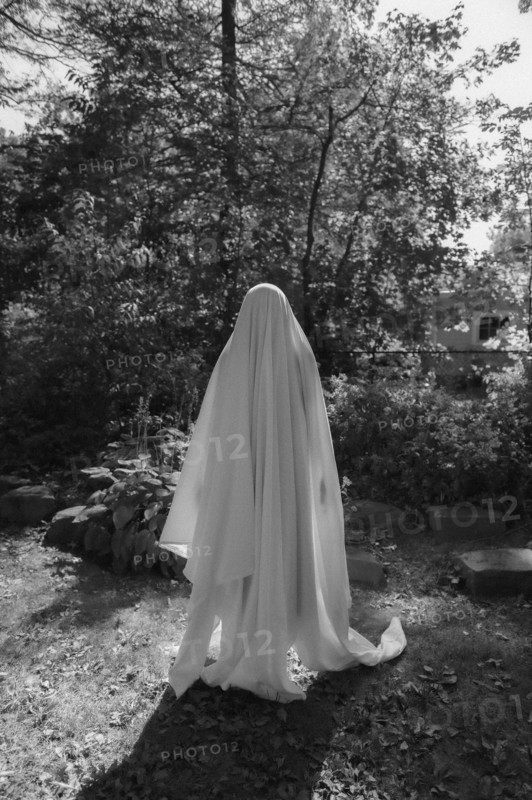 Ghost by trees