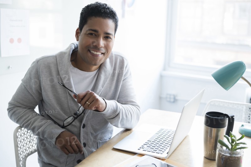 Businessman at office desk