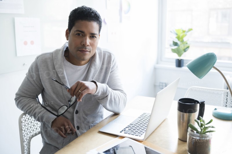 Businessman at office desk