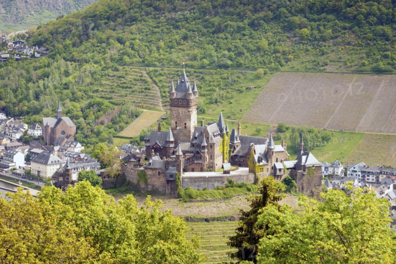 Cochem Imperial Castle in Cochem, Germany