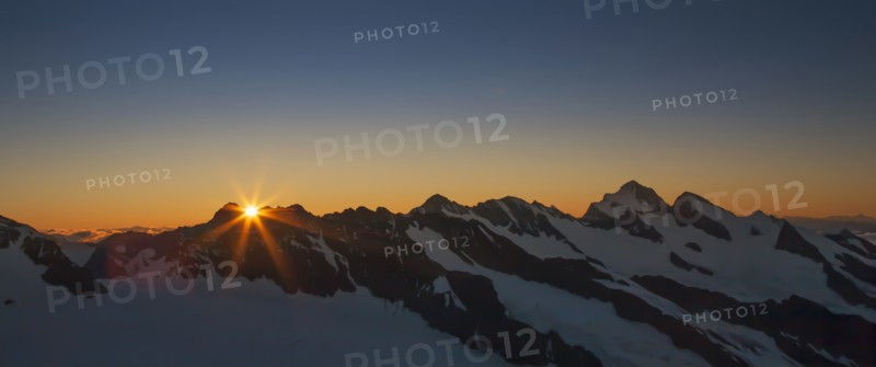 Bernese Oberland at sunrise in Canton of Bern, Switzerland