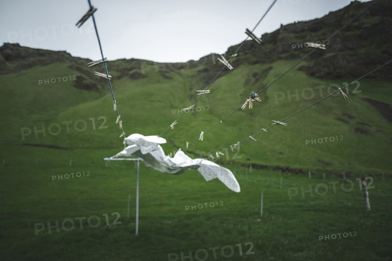 Clothesline by mountain