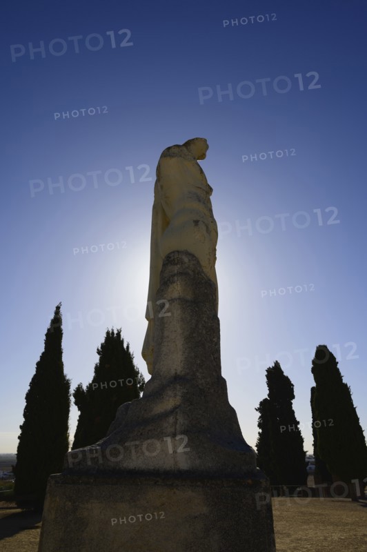 Sculpture of Emperor Trajan in Santiponce, Spain