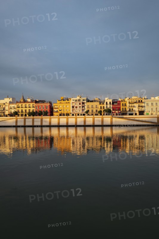 City skyline with Guadalquivir river in Seville, Spain