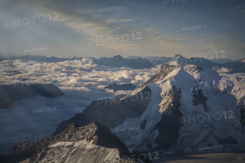 Bernese Oberland in cloud in Switzerland