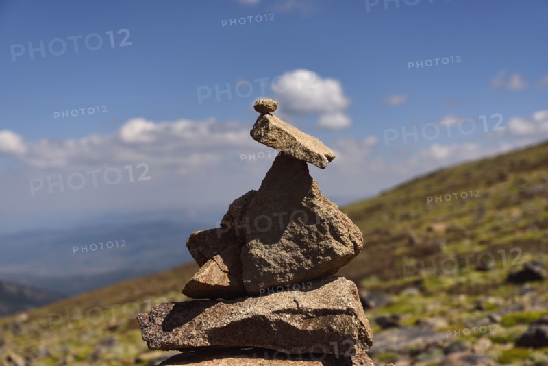 Cairn on Mount Flora in Colorado