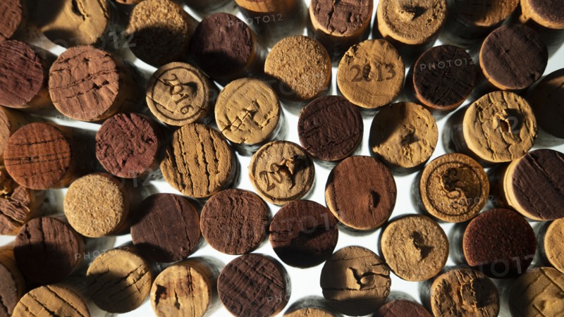 Collection of wine corks