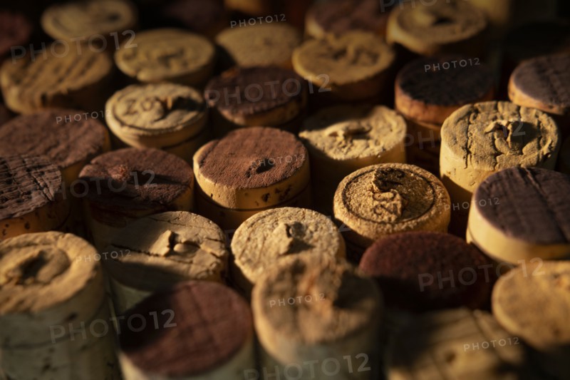 Collection of wine corks