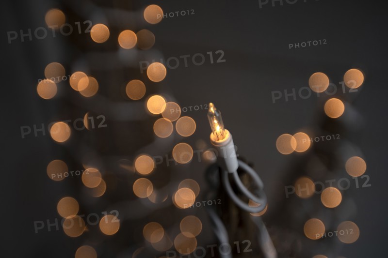 Close up of Christmas light