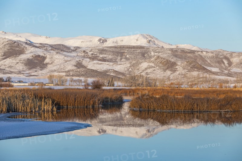 Snowy mountain in Picabo, Idaho