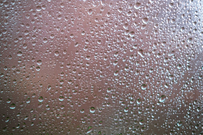 Water droplets on window