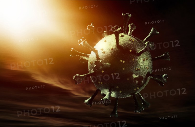 Digitally generated image of Coronavirus