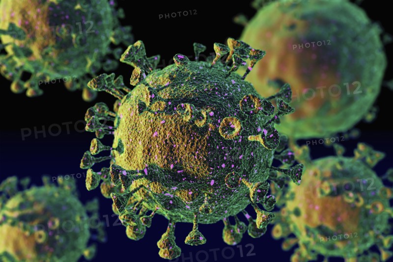 Digitally generated image of Coronavirus