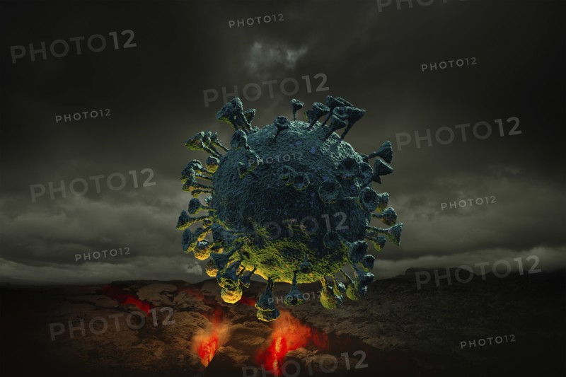 Digitally generated image of Coronavirus