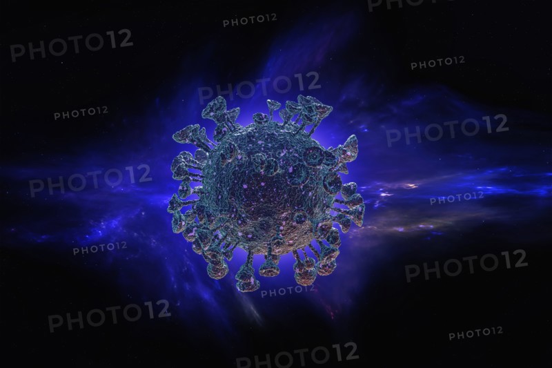 Digitally generated image of Coronavirus