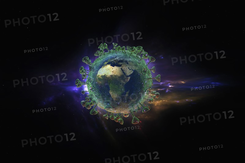 Digitally generated image of Coronavirus