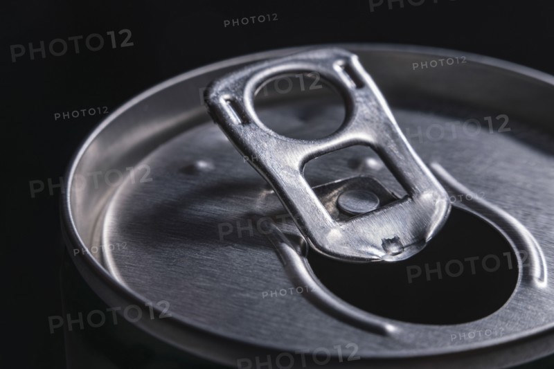 Close up of pull-tab on can