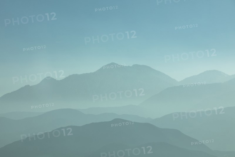 Silhouette of mountain range
