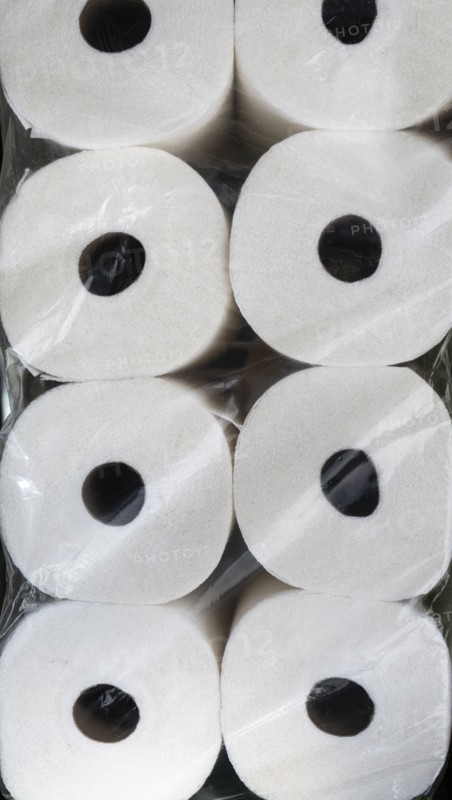 Package of paper towel rolls