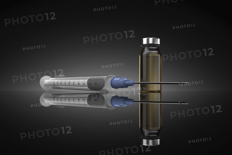 Studio shot of Corona virus vaccine