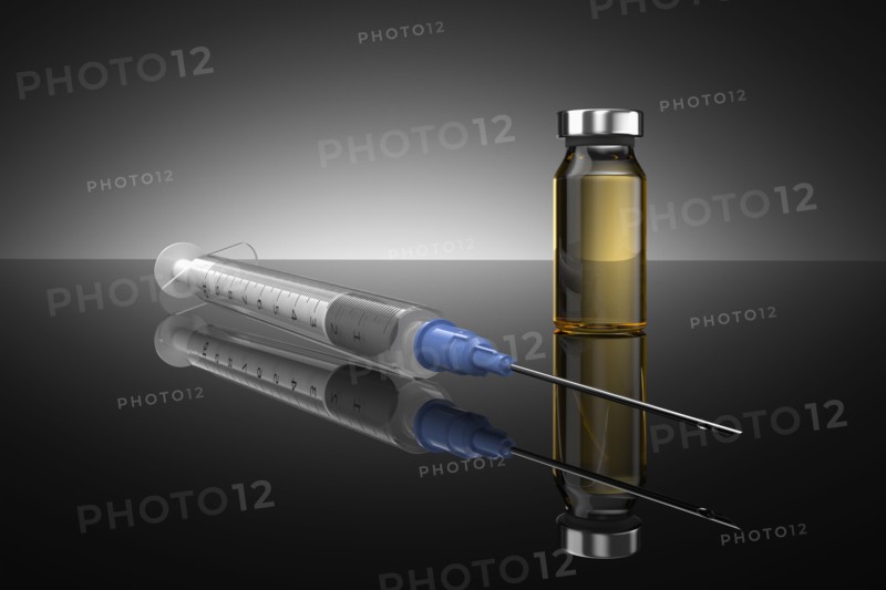 Studio shot of Corona virus vaccine