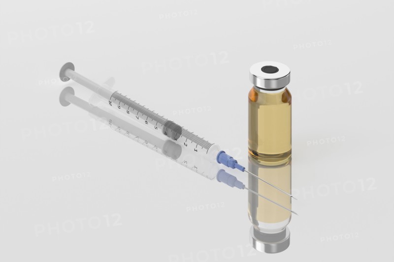 Studio shot of Corona virus vaccine