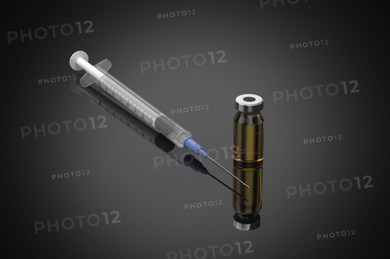 Studio shot of Corona virus vaccine