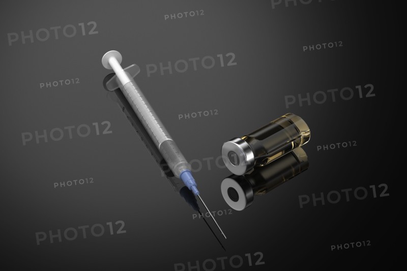 Studio shot of Corona virus vaccine