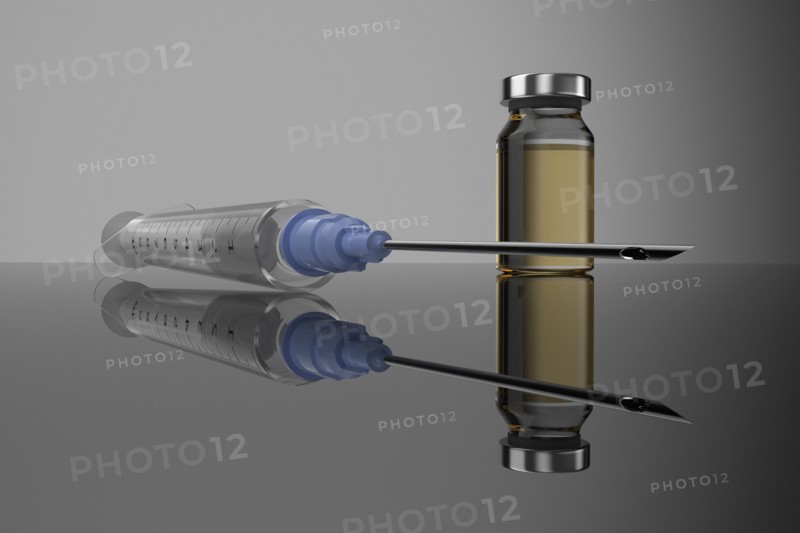 Studio shot of Corona virus vaccine