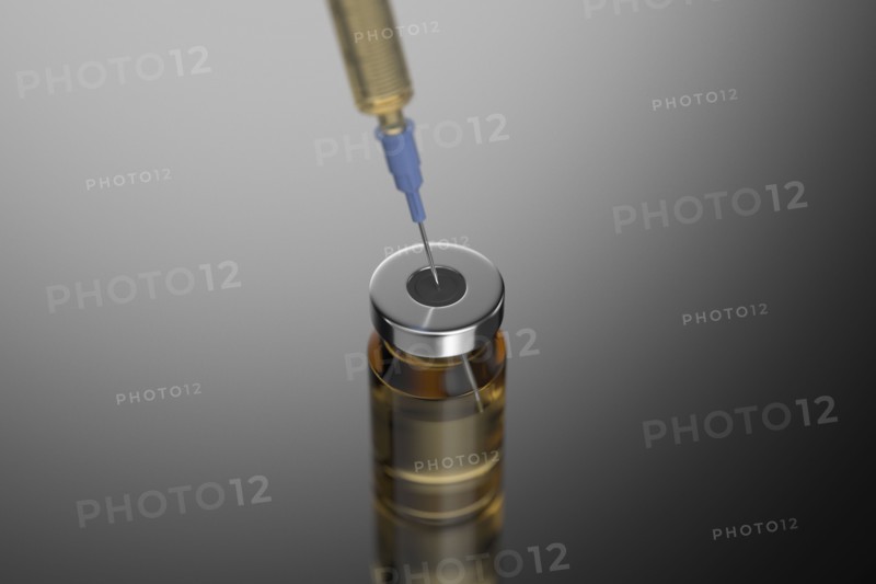 Studio shot of Corona virus vaccine