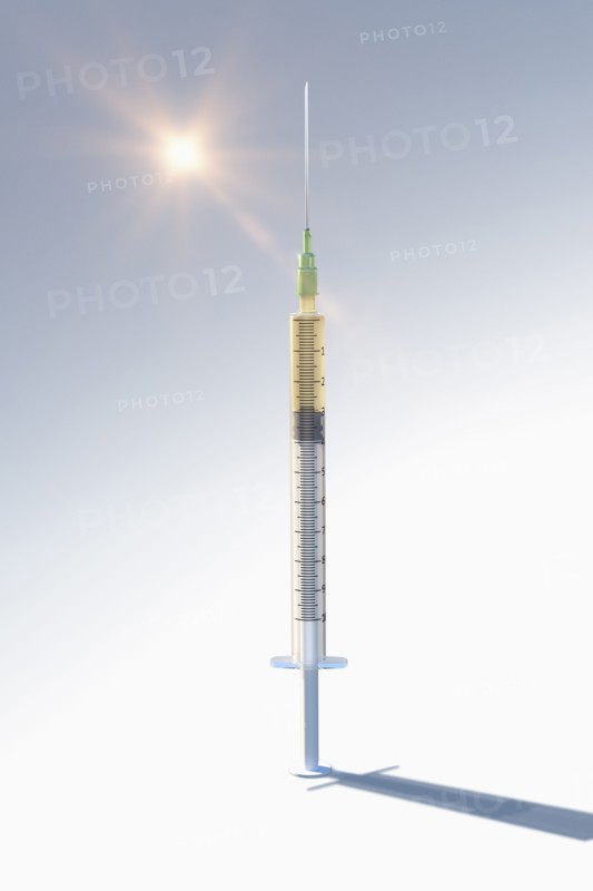 Studio shot of Corona virus vaccine