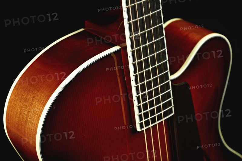 Close up of classical guitar