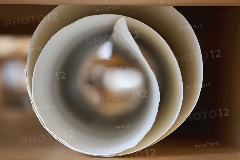 Rolled paper document