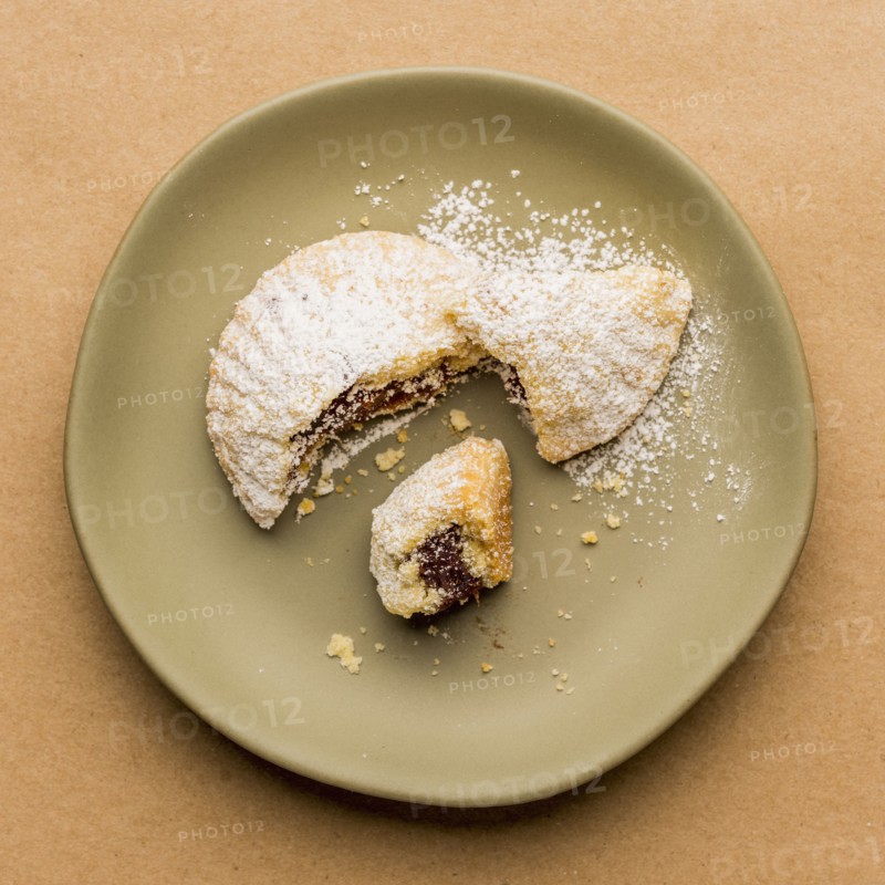 Greek Fig cookie on plate