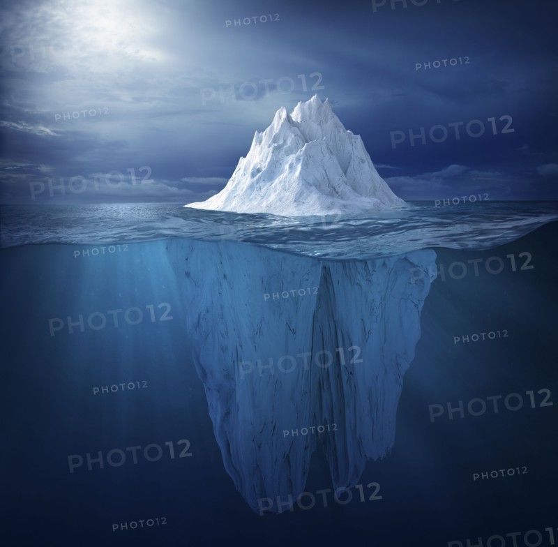 Iceberg in ocean