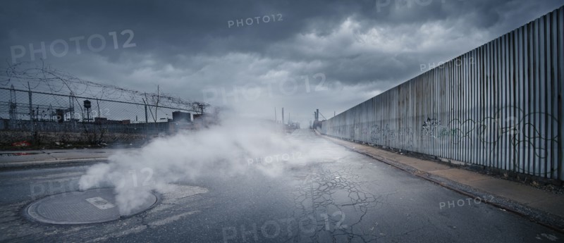 USA, Michigan, Detroit, Abandoned industrial district