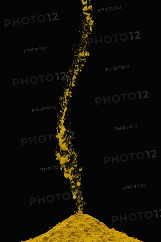 Studio shot of heap of turmeric