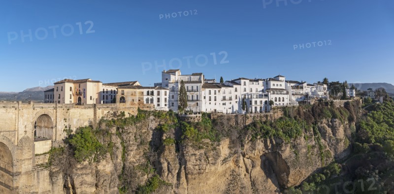 Spain, Ronda, Old town on top of cliff