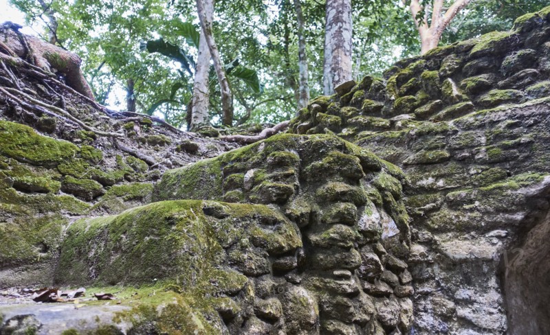 Belize, View of ancient ruins