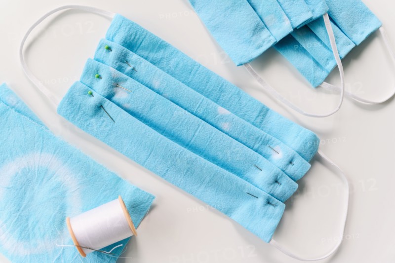 Making homemade cloth face masks
