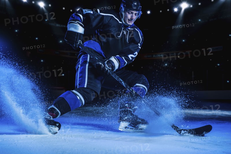 Hockey player on ice