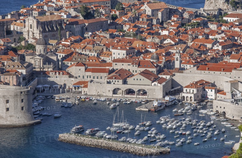 Croatia, Dubrovnik, Old town and marina