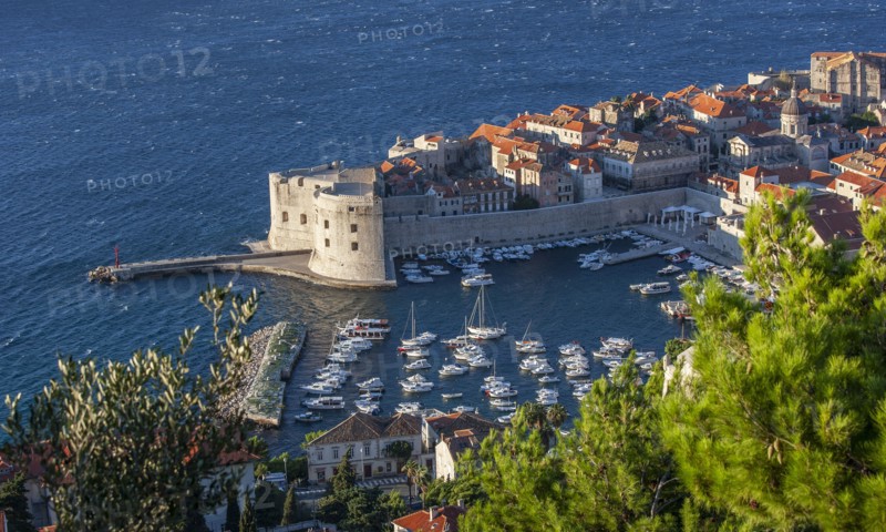 Croatia, Dubrovnik, Old town and marina