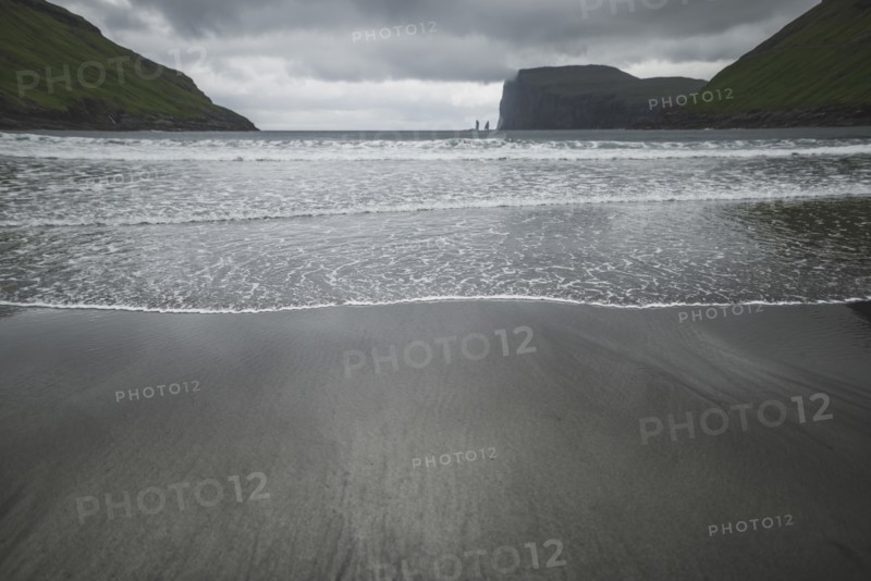 Denmark, Beach in foggy day,