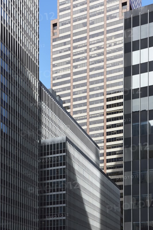 USA, Office buildings in financial district,