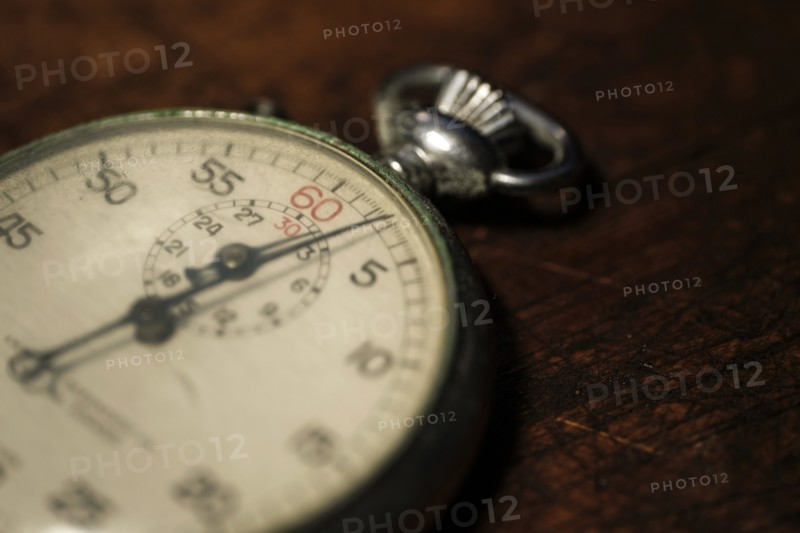 Close-up of antique stop watch
