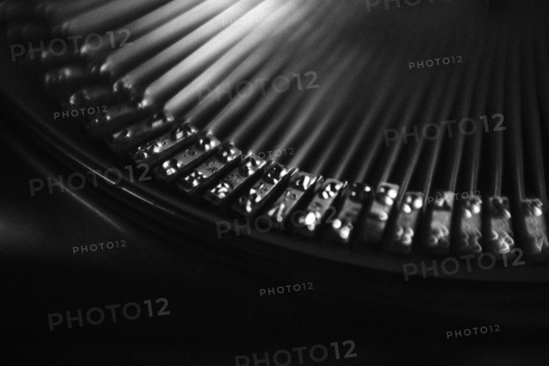 Close up of vintage typewriter