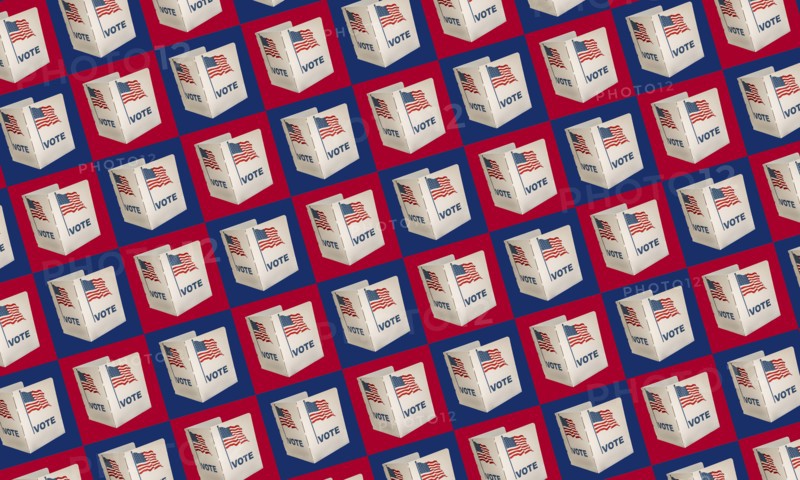 US voting ballot pattern
